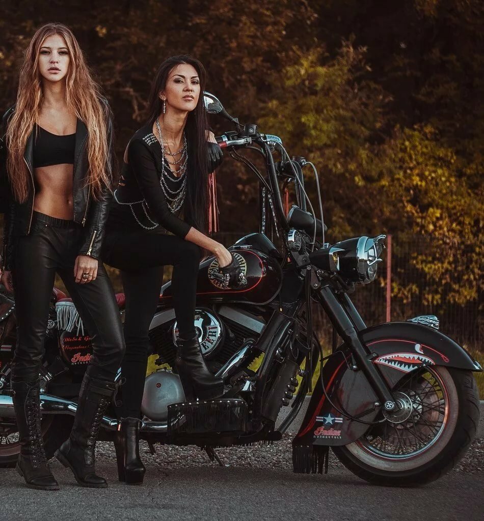 Beautiful girls and bikes in Kiev